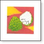 Custard-apple gift tag